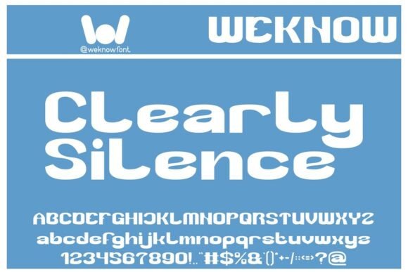 Clearly Silence: A Bold Retro Typeface for Modern Brands