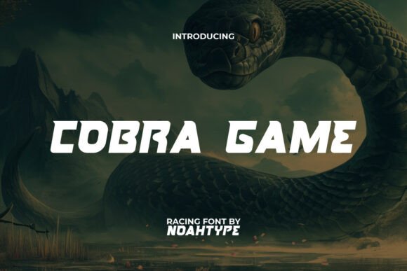 Cobra Game: The Dynamic Display Typeface for High-Impact Design