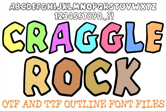 Craggle Rock: The Bold Display Font for Edgy Designs
