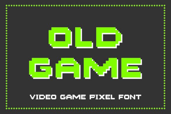 Old Game: The Pixel Font That Captures 8-Bit Nostalgia