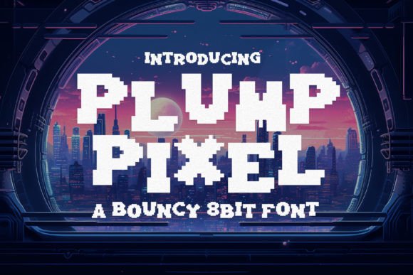Plump Pixel: The Bouncy 8-Bit Font for Joyful Design