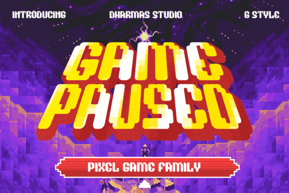 Press Play on Design: Mastering the Game Paused Font Collection