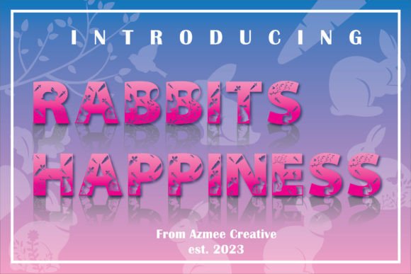 Rabbit's Happiness: A Font That Blends Whimsy with Modern Polish
