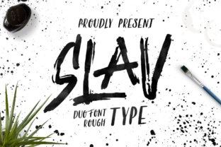Slav: The Brush Font Duo That Moves As Fast As Your Ideas
