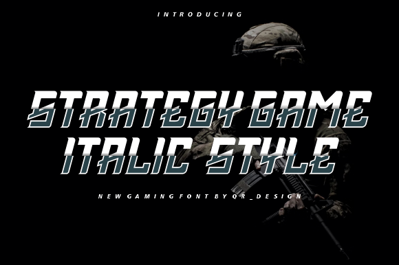 Strategy Game: Command Attention with Bold Typography