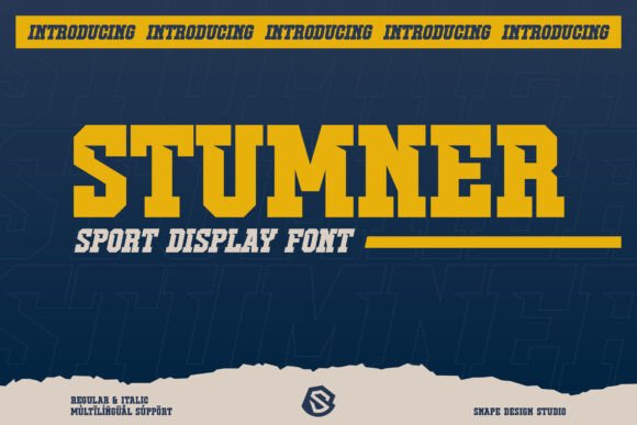 Stumner: The Ultimate Bold Sport Font for Game-Changing Designs