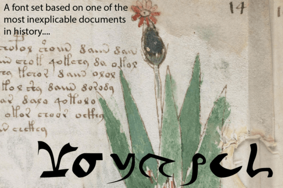Voynich - Regular: An Eerie Font for Alien and Horror Design